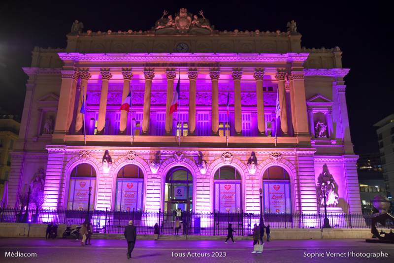 Prestation technique globale des voeux Tous Acteurs 2023 au Palais de la Bourse à Marseille
