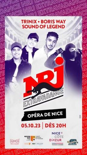 Prestation technique son lumière pour le concert NRJ Extravadance à l'Opéra de Nice le 05/10/2023