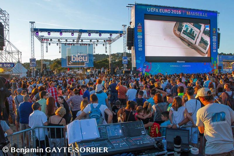 fan zone euro 2016 location écran plein jour plages du prado marseille