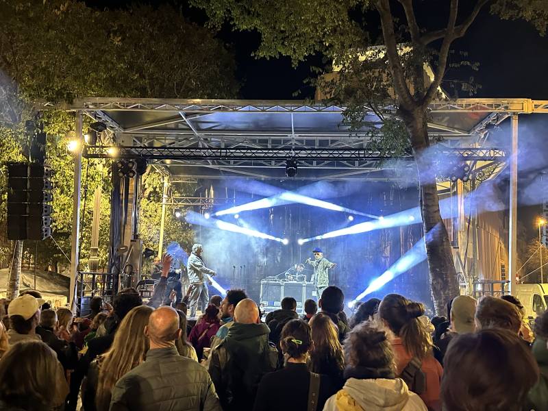 Prestation technique globale du festival Alternatiba à Marseille sur la Canebière.