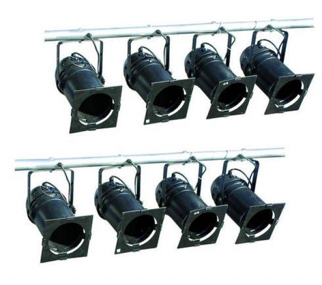 2 Barre de 4 projecteurs PAR64 ACL 250W