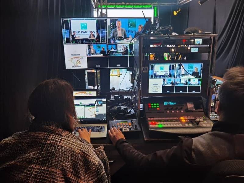 Tournage et réalisation  de la convention digitale de la BNP à Médiacom Studio 13