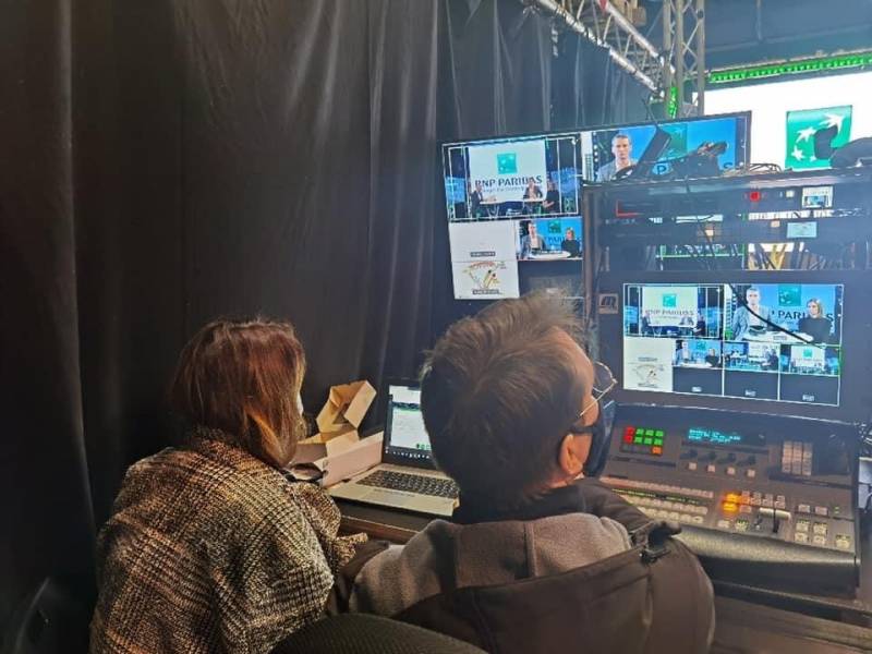 Tournage et réalisation  de la convention digitale de la BNP à Médiacom Studio 13