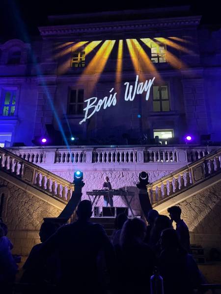 Prestation technique globale scène, son, lumière et vidéo Les nocturnes du Patrimoine au Château de la Buzine