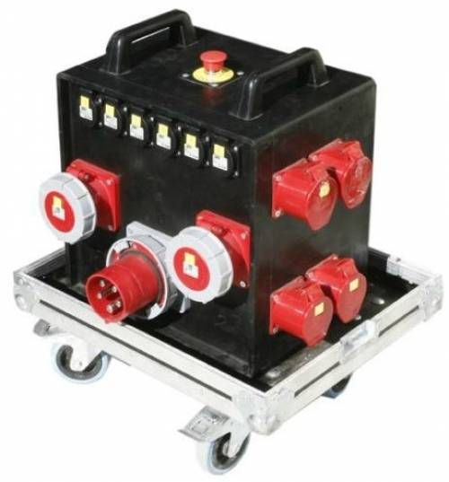 Armoire électrique 125A TRIvers 2 x 63A TRI, 4 x 32A TRI et 6 x PC16A MONO