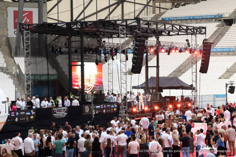 Prestation technique globale de la Clôture du Son des Guitares les 20 ans au stade Vélodrome