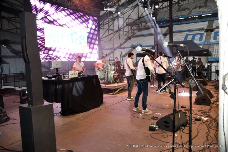 Prestation technique globale de la Clôture du Son des Guitares les 20 ans au stade Vélodrome