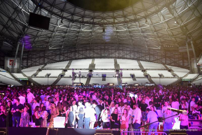 Prestation technique globale de la Clôture du Son des Guitares les 20 ans au stade Vélodrome