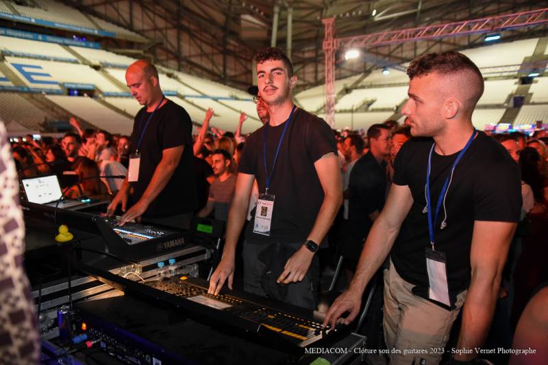 Prestation technique globale de la Clôture du Son des Guitares les 20 ans au stade Vélodrome