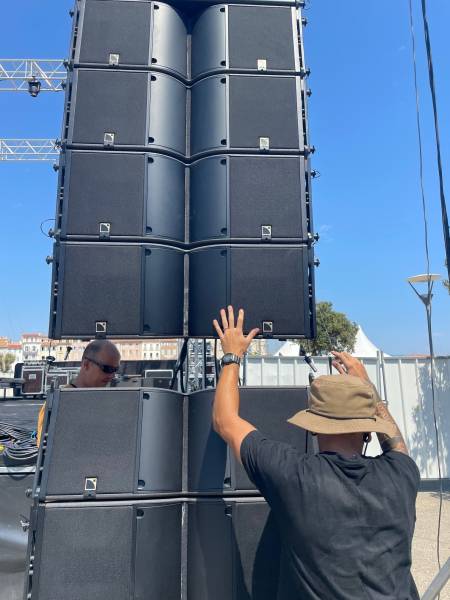 Prestation technique Festival FEST IN PORT Théatre de la Mer La Ciotat.