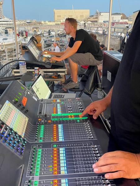 Prestation technique Festival FEST IN PORT Théatre de la Mer La Ciotat.