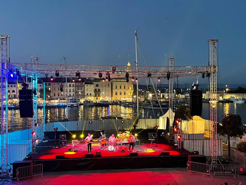 Prestation technique Festival FEST IN PORT Théatre de la Mer La Ciotat.