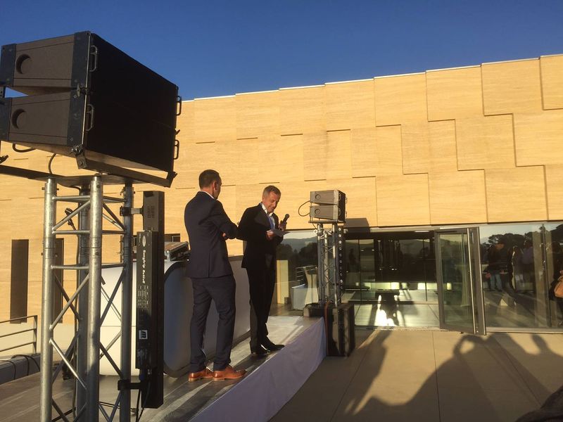 Inauguration du nouveau bâtiment du Chais des domaines d'Ott, Château de Selle