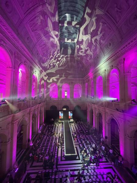 Prestation technique Défilé Mode & Design au Palais de la Bourse le 19/10/2023