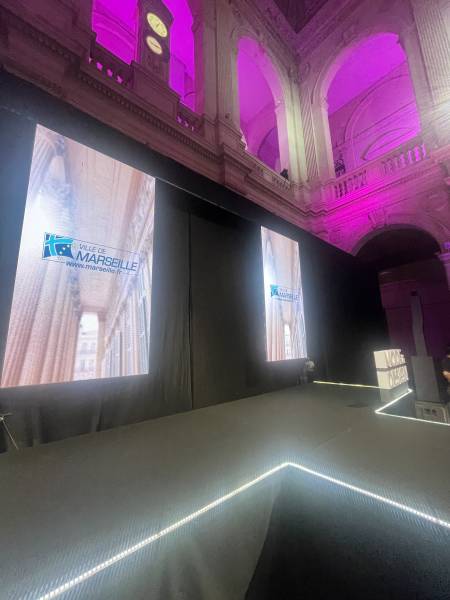 Prestation technique défilé Mode & Design au Palais de la Bourse le 19/10/2023