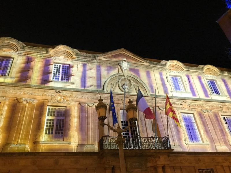 Projection pour la Communauté Européenne à Aix en Provence