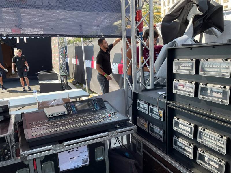 Régie son finish line IRONMAN