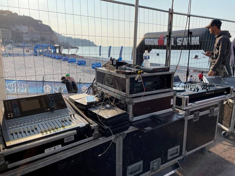 Régie son zone swim IRONAMAN