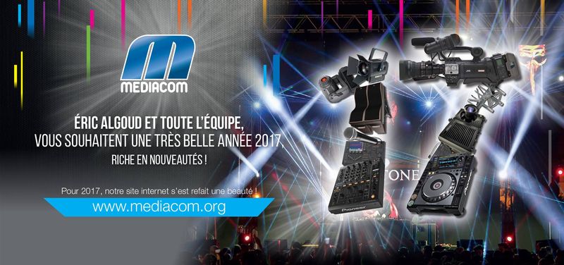 Toute l'équipe de Médiacom vous souhaite une Excellente Année 2017