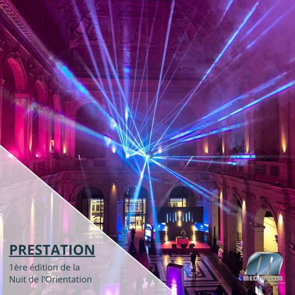 Prestation technique 1ere Nuit de L'Orientation au Palais de la Bourse à Marseille