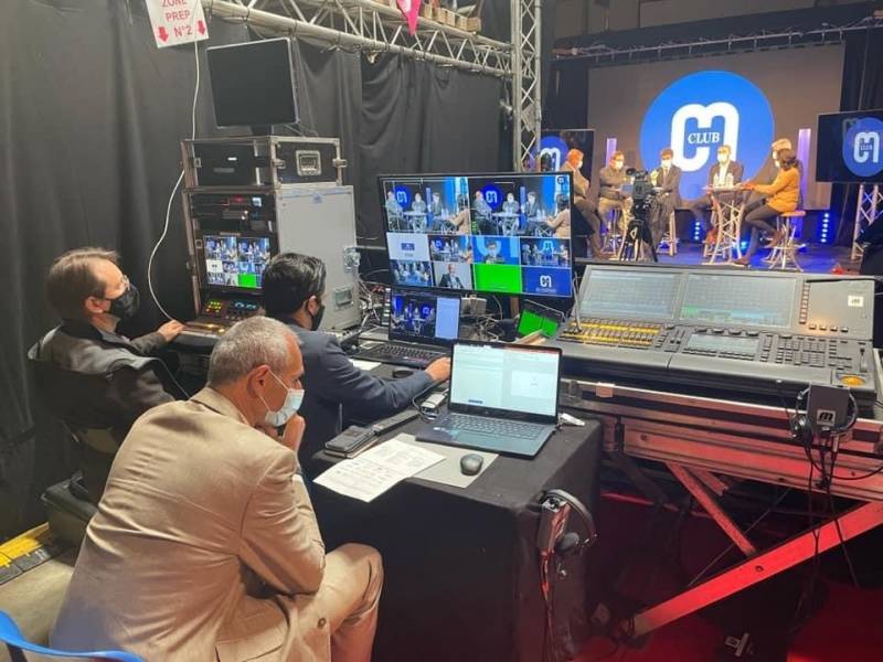 Tournage d'un webinaire pour le Club Marseille Métropole