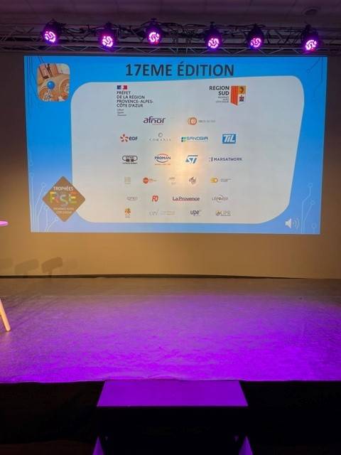 Prestation technique globale son, lumière et vidéo des Trophées des Transitions et de la RSE PACA