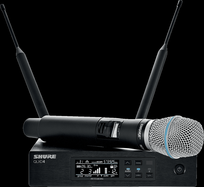 Location d'un Ensemble UHF main QLX-D de SHURE 16 liaisons disponibles