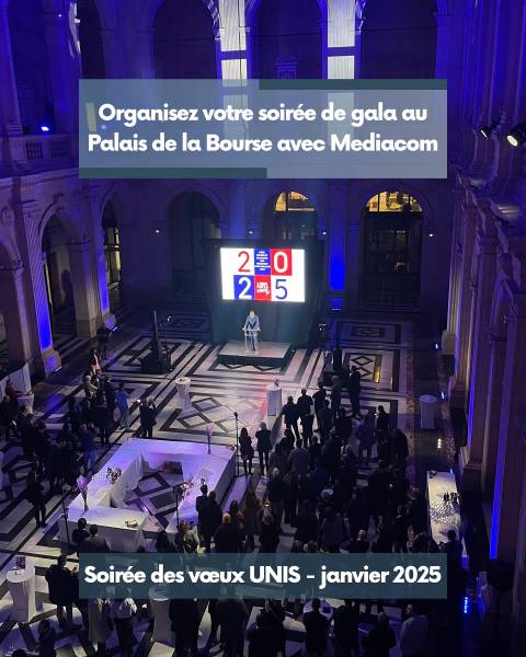 Soirée des voeux UNIS au Palais de la Bourse Janvier 2025