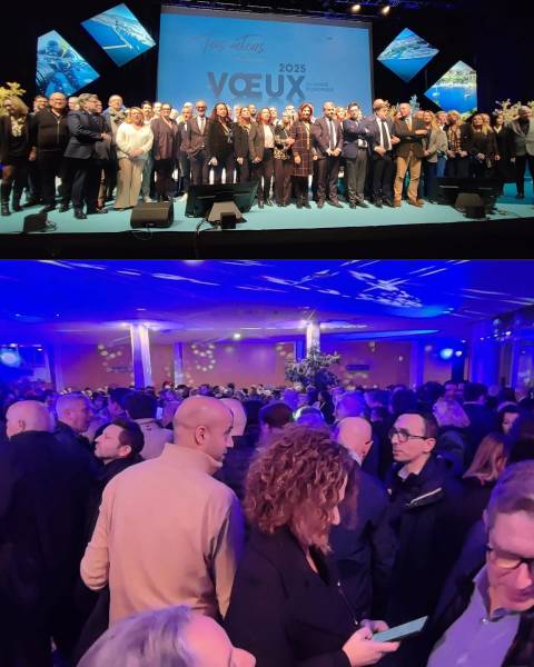 Prestation audiovisuelle Voeux de la CCIAMP Tous Acteurs 2025 au Parc Chanot à Marseille