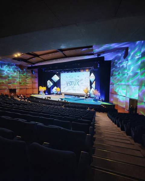 Prestation audiovisuelle Voeux de la CCIAMP Tous Acteurs 2025 au Parc Chanot à Marseille