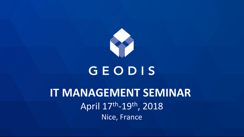 Convention Internationale GEODIS Informatique & Télécommunications à l'Hôtel ASTON SCALA à Nice