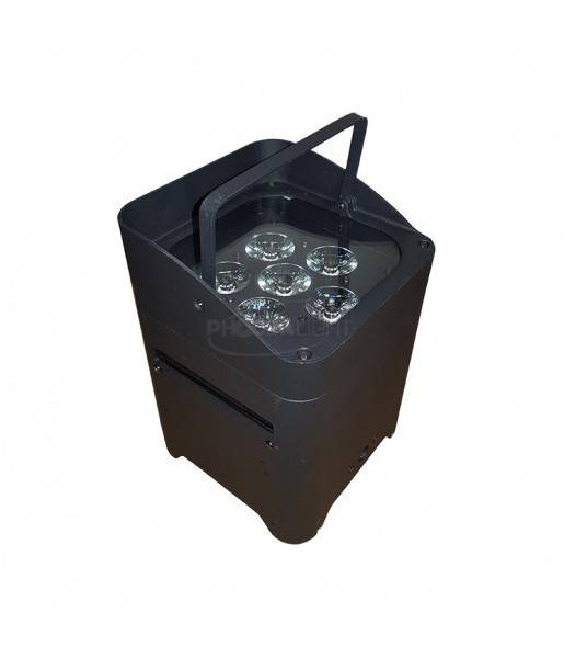 Location Projecteur sur batterie BOX Leds 6X15W PHOCEA LIGHT