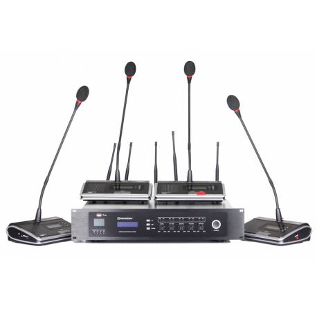 Location système de conférence HF RONDSON WCS avec un pupitre président et 15 pupitres délégués