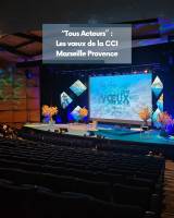 Prestation audiovisuelle Voeux de la CCIAMP Tous Acteurs 2025 au Parc Chanot à Marseille